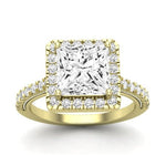 Florizel Diamond Matching Band Only (does Not Include Engagement Ring) For Ring With Princess Center yellowgold