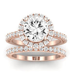 Florizel Diamond Matching Band Only (does Not Include Engagement Ring) For Ring With Round Center rosegold