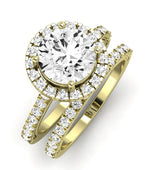 Florizel Diamond Matching Band Only (does Not Include Engagement Ring) For Ring With Round Center yellowgold