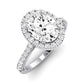 Florizel Oval Diamond Bridal Set (Lab Grown Igi Cert) whitegold