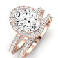 Florizel Oval Diamond Bridal Set (Lab Grown Igi Cert) rosegold