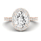 Florizel Oval Diamond Engagement Ring (Lab Grown Igi Cert) rosegold