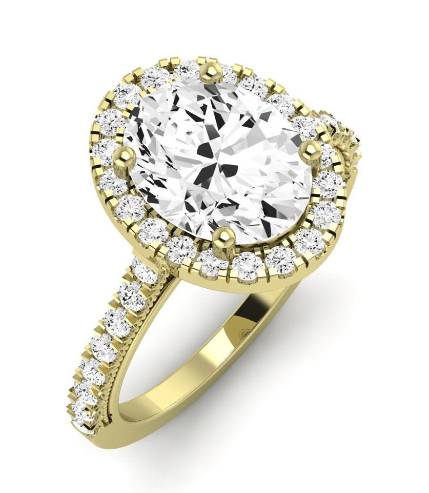 Florizel Oval Diamond Engagement Ring (Lab Grown Igi Cert) yellowgold