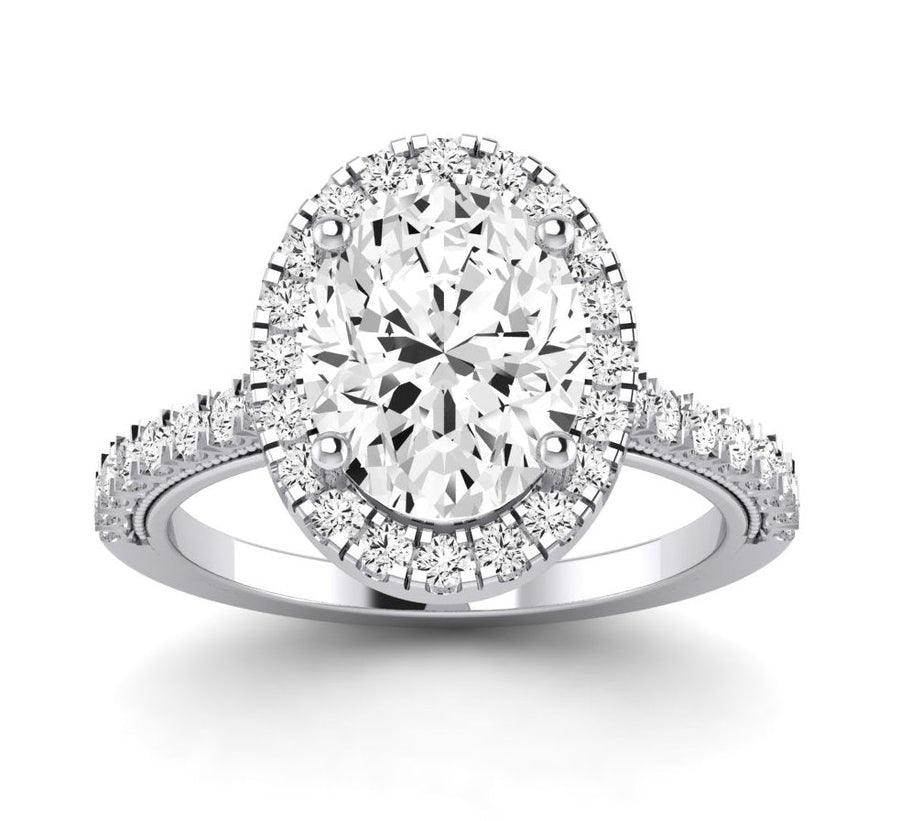 4.00 ct - Florizel - Oval Lab Diamond Engagement Ring (IGI Certified)