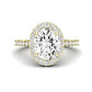 Florizel Oval Moissanite Bridal Set yellowgold