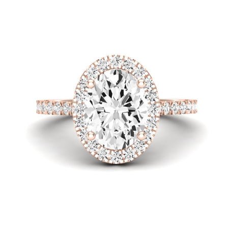 Florizel Oval Moissanite Bridal Set rosegold