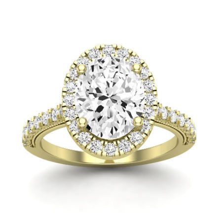 Florizel Oval Moissanite Bridal Set yellowgold