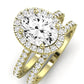 Florizel Oval Moissanite Bridal Set yellowgold