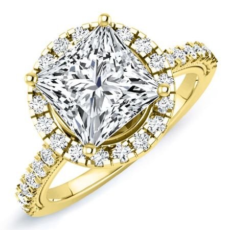 Florizel Princess Diamond Bridal Set (Lab Grown Igi Cert) yellowgold