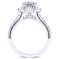 Florizel Princess Diamond Engagement Ring (Lab Grown Igi Cert) whitegold