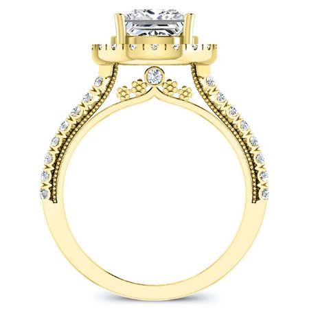 Florizel Princess Diamond Engagement Ring (Lab Grown Igi Cert) yellowgold