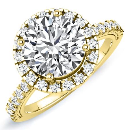 Florizel Round Diamond Bridal Set (Lab Grown Igi Cert) yellowgold