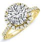 Florizel Round Diamond Bridal Set (Lab Grown Igi Cert) yellowgold