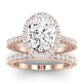 Florizel Oval Diamond Bridal Set (Lab Grown Igi Cert) rosegold