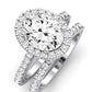 Florizel Oval Diamond Bridal Set (Lab Grown Igi Cert) whitegold