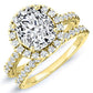 Florizel Cushion Diamond Bridal Set (Lab Grown Igi Cert) yellowgold