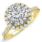 Florizel Round Diamond Engagement Ring (Lab Grown Igi Cert) yellowgold