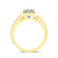 Freesia Cushion Moissanite Engagement Ring yellowgold