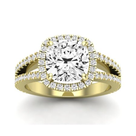 Freesia Diamond Matching Band Only (does Not Include Engagement Ring) For Ring With Cushion Center yellowgold