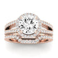 Freesia Diamond Matching Band Only (does Not Include Engagement Ring) For Ring With Round Center rosegold