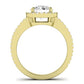 Freesia Diamond Matching Band Only (does Not Include Engagement Ring) For Ring With Round Center yellowgold