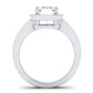 Freesia Emerald Diamond Bridal Set (Lab Grown Igi Cert) whitegold