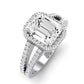 Freesia Emerald Diamond Bridal Set (Lab Grown Igi Cert) whitegold