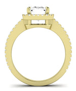 Freesia Emerald Diamond Engagement Ring (Lab Grown Igi Cert) yellowgold