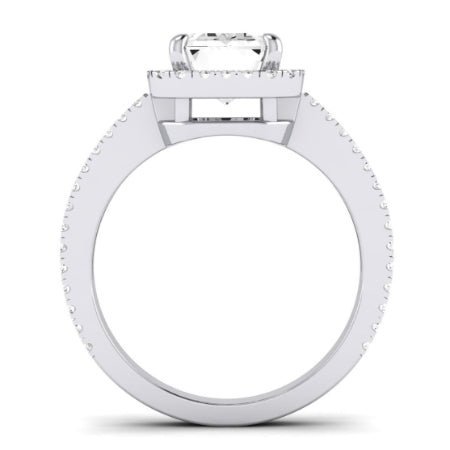 Freesia Emerald Diamond Bridal Set (Lab Grown Igi Cert) whitegold