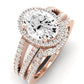 Freesia Oval Diamond Bridal Set (Lab Grown Igi Cert) rosegold