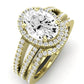 Freesia Oval Diamond Bridal Set (Lab Grown Igi Cert) yellowgold