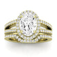 Freesia Oval Diamond Bridal Set (Lab Grown Igi Cert) yellowgold