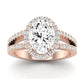 Freesia Oval Diamond Bridal Set (Lab Grown Igi Cert) rosegold