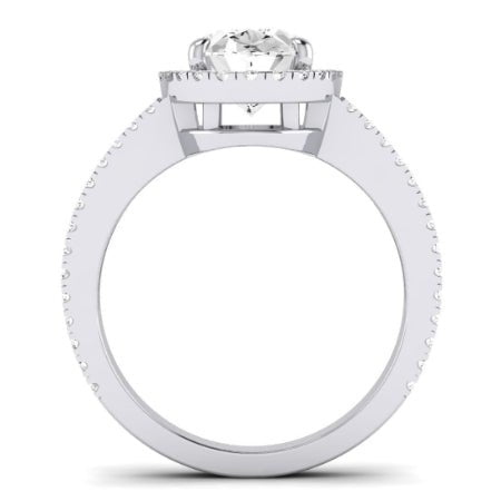 Freesia Oval Diamond Bridal Set (Lab Grown Igi Cert) whitegold