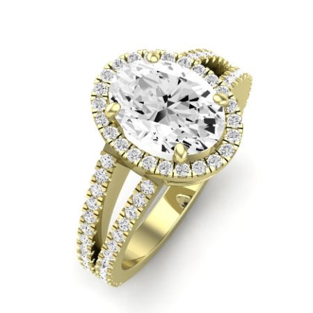 Freesia Oval Diamond Bridal Set (Lab Grown Igi Cert) yellowgold