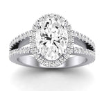 Freesia Oval Diamond Engagement Ring (Lab Grown Igi Cert) whitegold