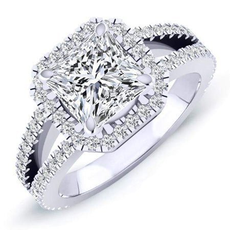 2.00 ct - Freesia - GIA Natural Princess Diamond Engagement Ring