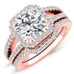 Freesia Round Diamond Bridal Set (Lab Grown Igi Cert) rosegold