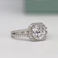 Freesia Round Diamond Engagement Ring (Lab Grown Igi Cert) whitegold