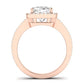 Freesia Diamond Matching Band Only (does Not Include Engagement Ring) For Ring With Cushion Center rosegold