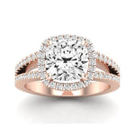 Freesia Diamond Matching Band Only (does Not Include Engagement Ring) For Ring With Cushion Center rosegold