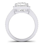 Freesia Diamond Matching Band Only (does Not Include Engagement Ring) For Ring With Princess Center whitegold