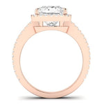 Freesia Diamond Matching Band Only (does Not Include Engagement Ring) For Ring With Princess Center rosegold