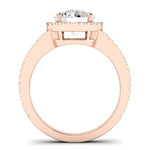 Freesia Diamond Matching Band Only (does Not Include Engagement Ring) For Ring With Round Center rosegold