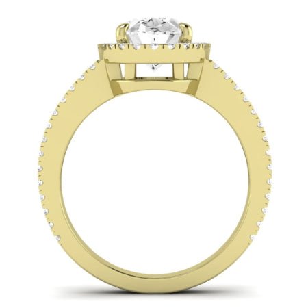 Freesia Oval Diamond Bridal Set (Lab Grown Igi Cert) yellowgold