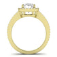 Freesia Oval Diamond Bridal Set (Lab Grown Igi Cert) yellowgold