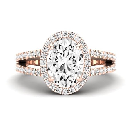 Freesia Oval Diamond Bridal Set (Lab Grown Igi Cert) rosegold