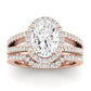 Freesia Oval Diamond Bridal Set (Lab Grown Igi Cert) rosegold