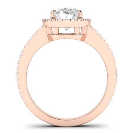 Freesia Oval Diamond Bridal Set (Lab Grown Igi Cert) rosegold