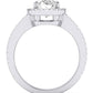 Freesia Oval Diamond Engagement Ring (Lab Grown Igi Cert) whitegold